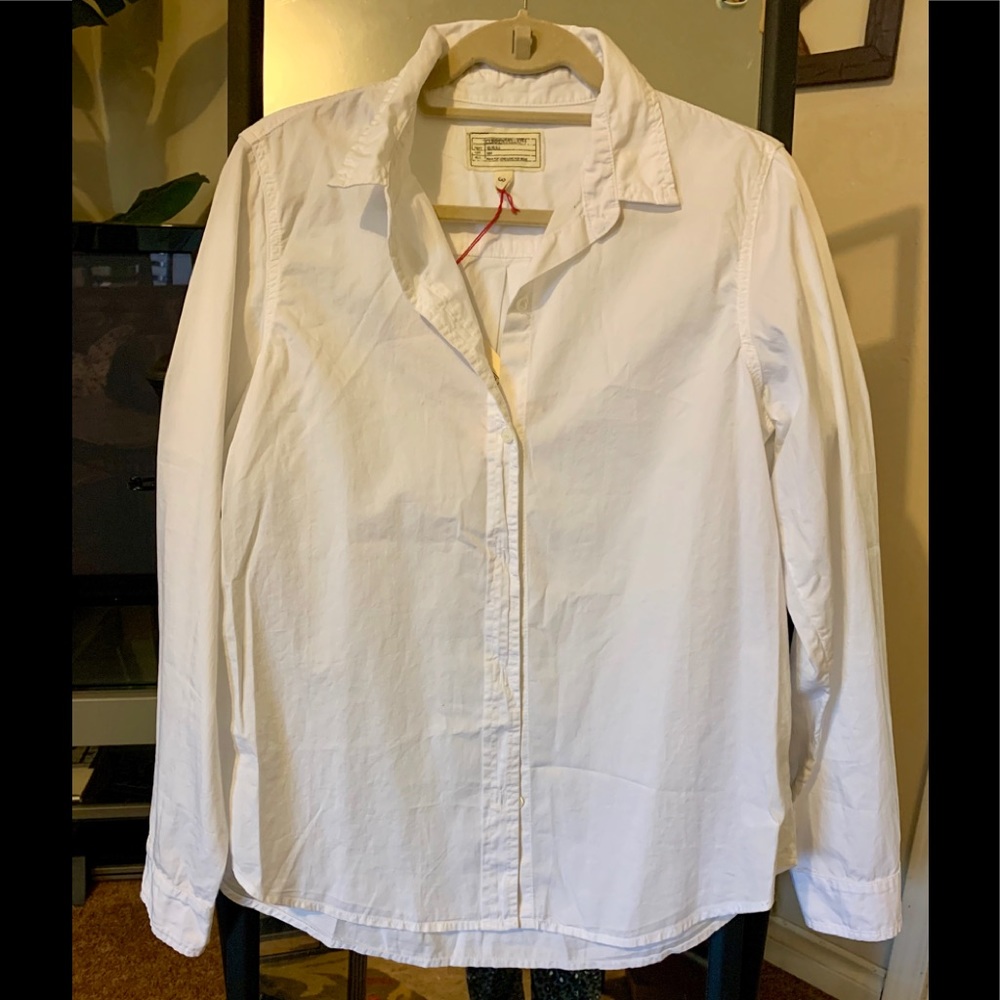 White Cotton button down bnwt Current/Elliot